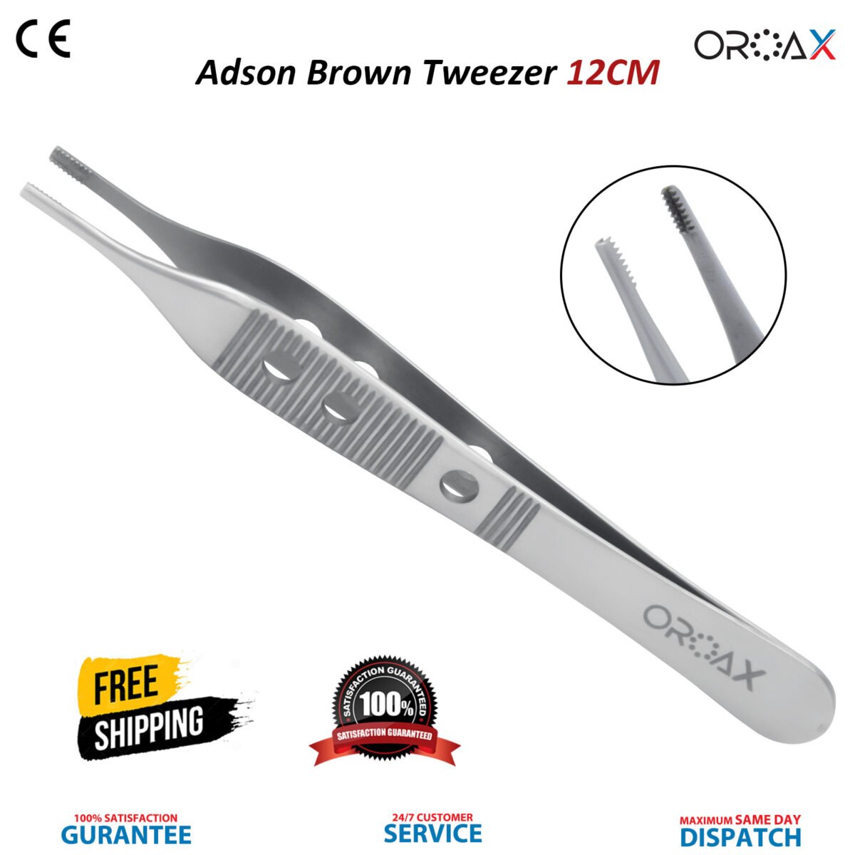 Adson Brown Tweezer 12cm - Image 3