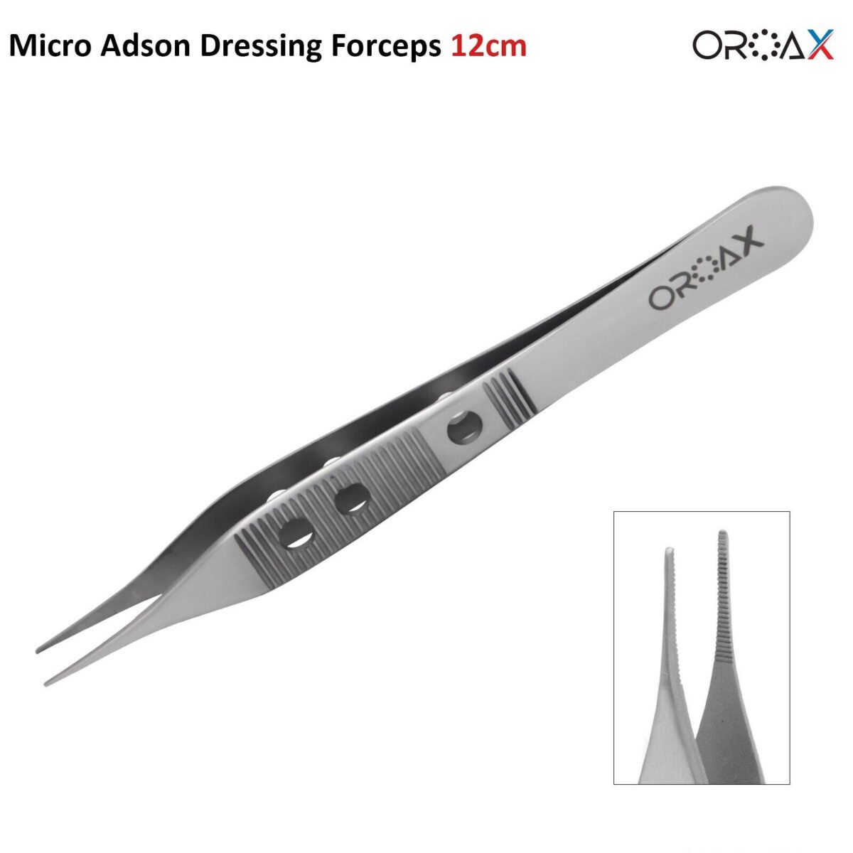 Micro Adson Tweezer 12CM - Image 2