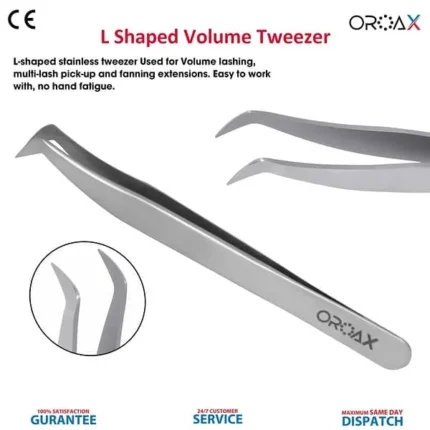 L Shaped Eyelash Tweezers