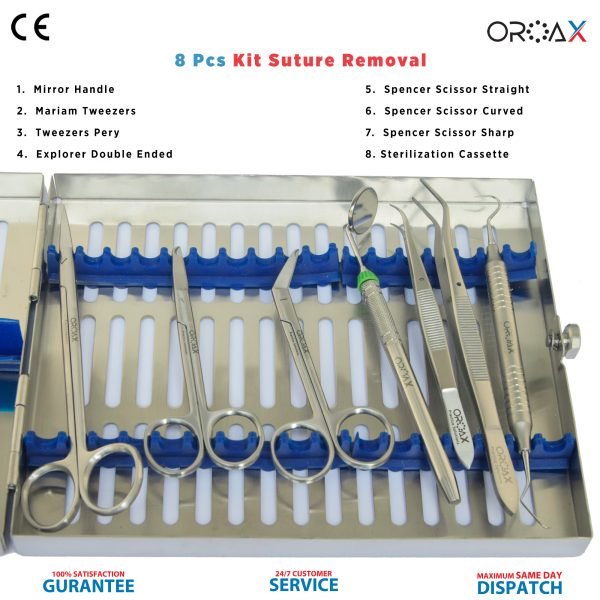 8pcs Suture Removal Kit Surgical Instruments