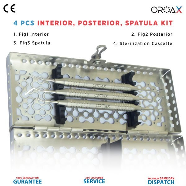 Composite Placement 4pcs Kit Dental filling Tools