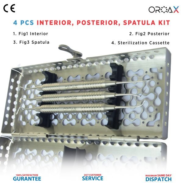 Composite Placement 4pcs Kit Dental filling Tools