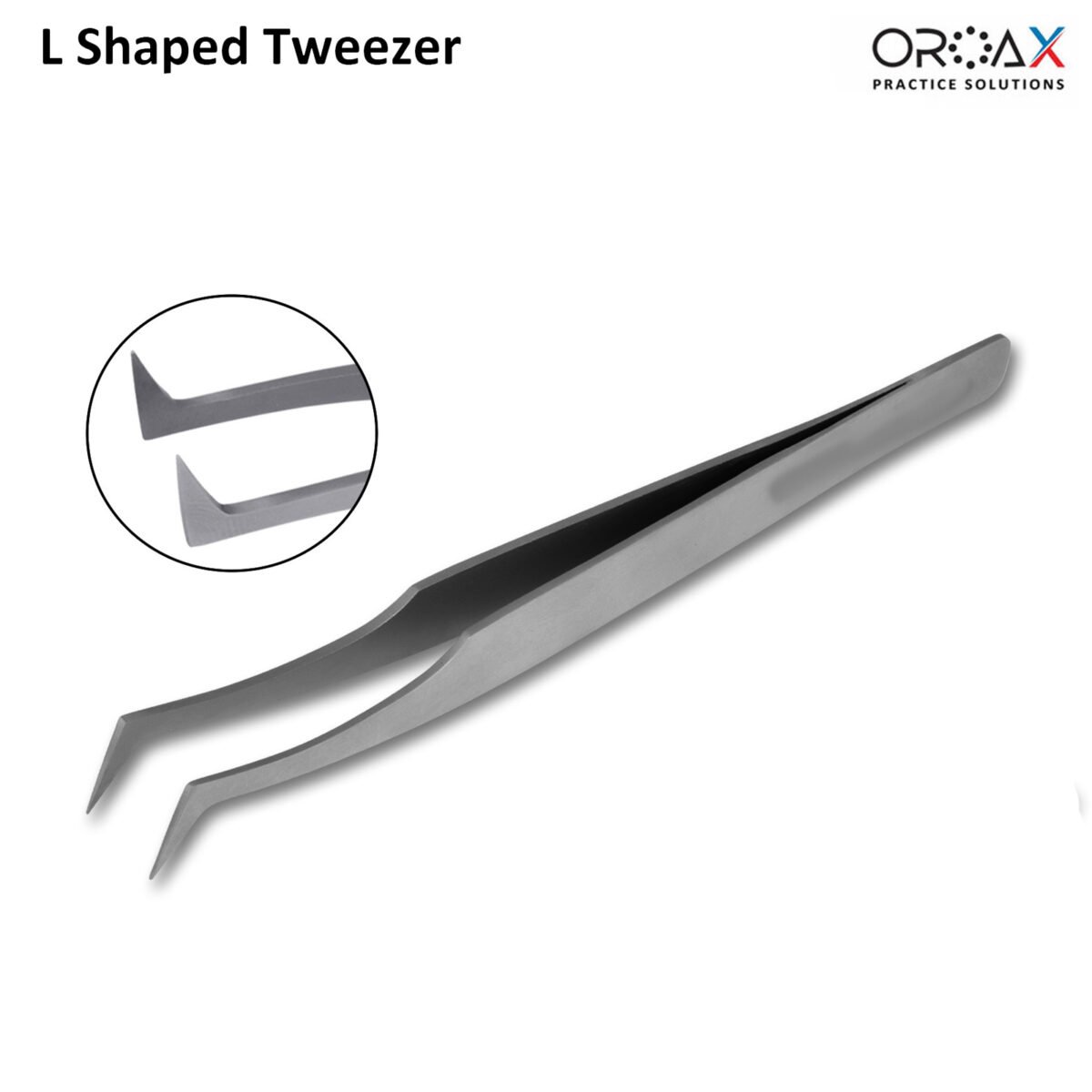 L Shaped Eyelash Tweezers - Image 2