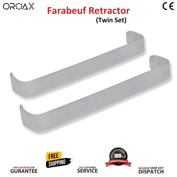 Farabeuf Retractors 12cm Tissue Retracting Holder Surgical Instruments Twins Set