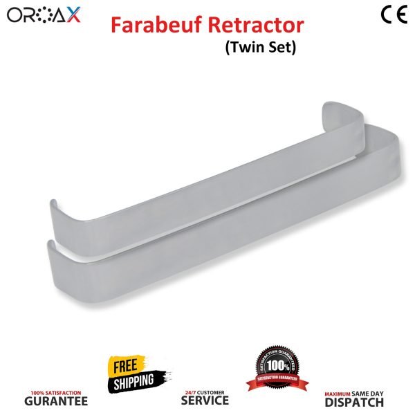 Farabeuf Retractors 12cm Tissue Retracting Holder Surgical Instruments Twins Set