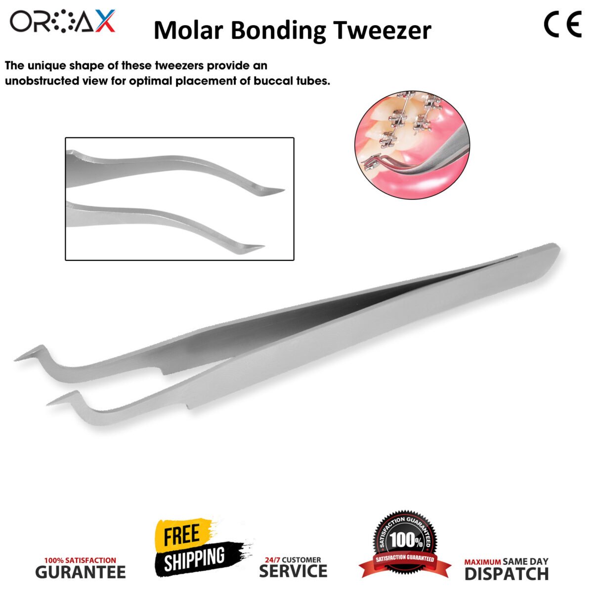 Molar Bonding Tweezers Orthodontic Tweezer - Image 3