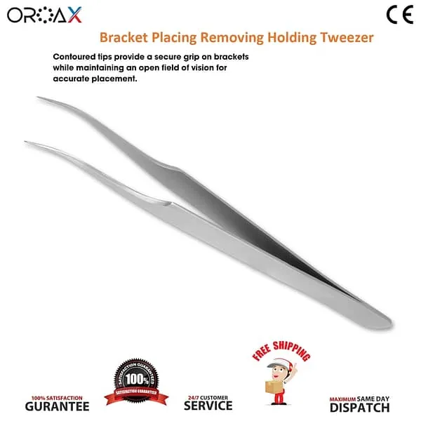 Dental Bracket Holding Removing Tweezers Orthodontic Placing Forceps
