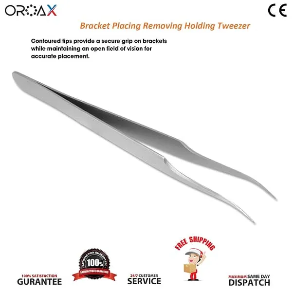 Dental Bracket Holding Removing Tweezers Orthodontic Placing Forceps