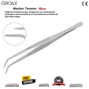 Dental Mariam Tweezer 15cm Teeth Bracket Positioning Thumb Dressing Forceps - Image 3