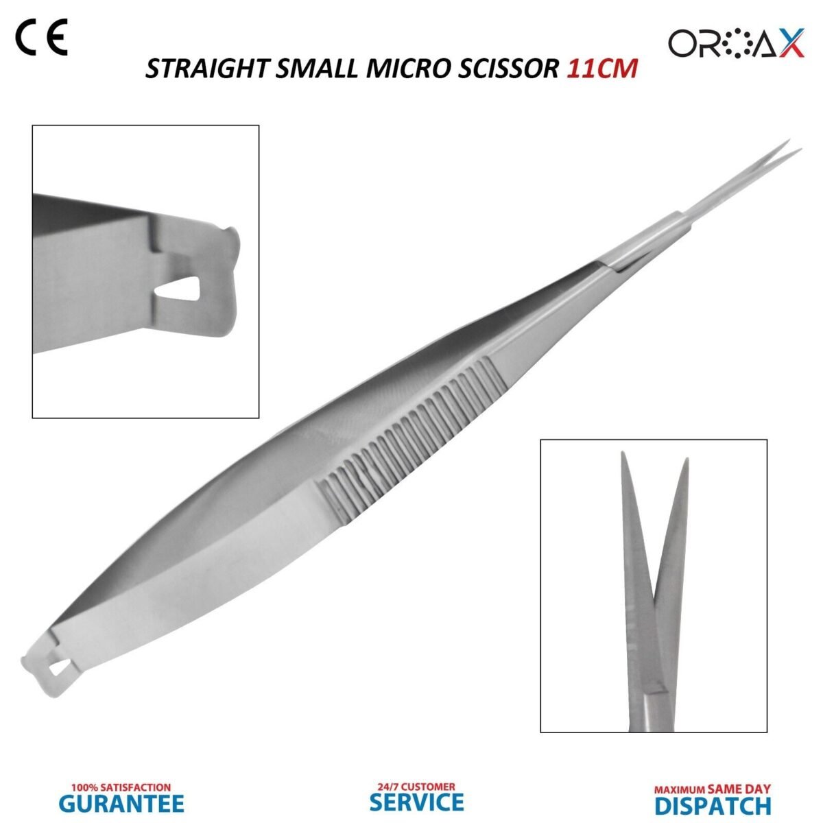 Straight Microsurgical Scissors 4.5"