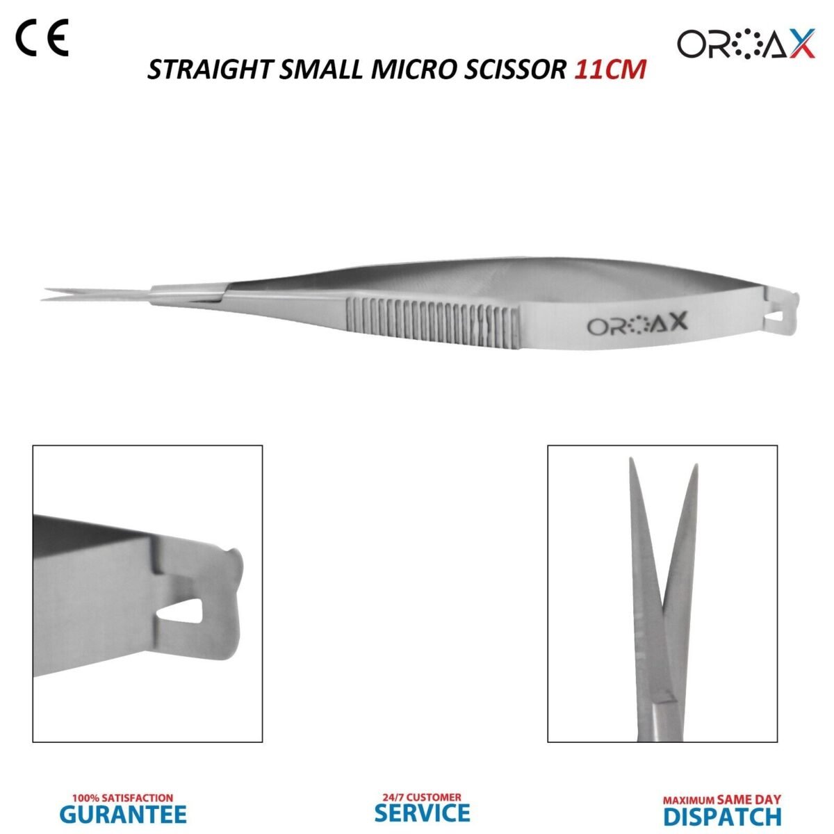 Straight Microsurgical Scissors 4.5"