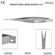 Straight Microsurgical Scissors 4.5"