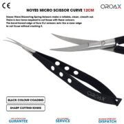 Noyes Micro Scissor 12cm Curved Spring Surgical Tools