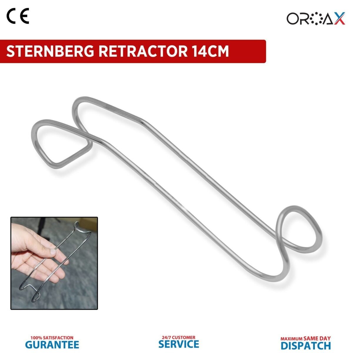 Dental Sternberg Retractor 14cm Cheek Holder Oral Surgical Instruments - Image 2