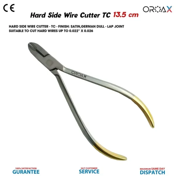 Hard Side Wire Cutter TC 13.5cm Orthodontics Instruments