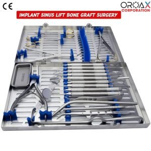 44PCS Sinus Gum Implantology Kit With Cassette