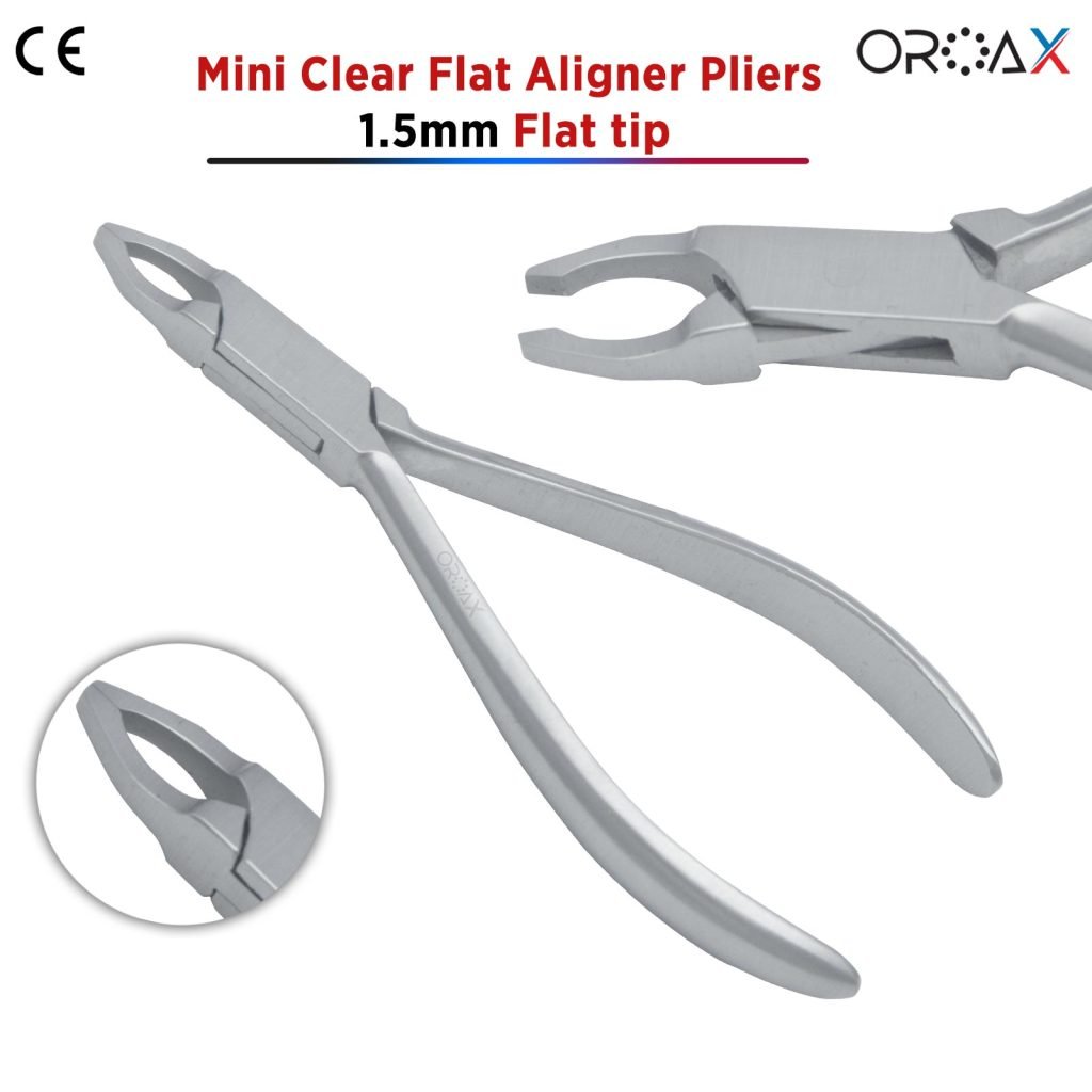 Clear Mini Aligner Pliers Flat Tips 1.5mm