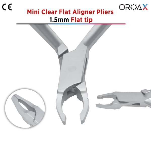 Clear Mini Aligner Pliers Flat Tips 1.5mm