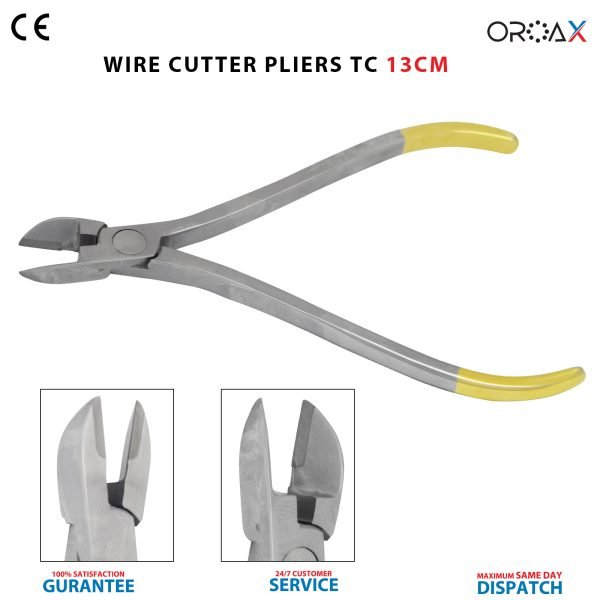 Orthodontic Hard Wire Cutter TC 13cm Arch-Wire Cutting Ortho Dentist Pliers
