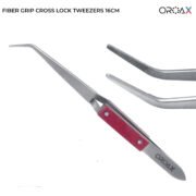 Fiber Grip Cross Lock Tweezer 16cm - Image 2