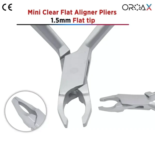 Mini Clear Aligner Pliers Flat Tip Orthodontics Dental Plier