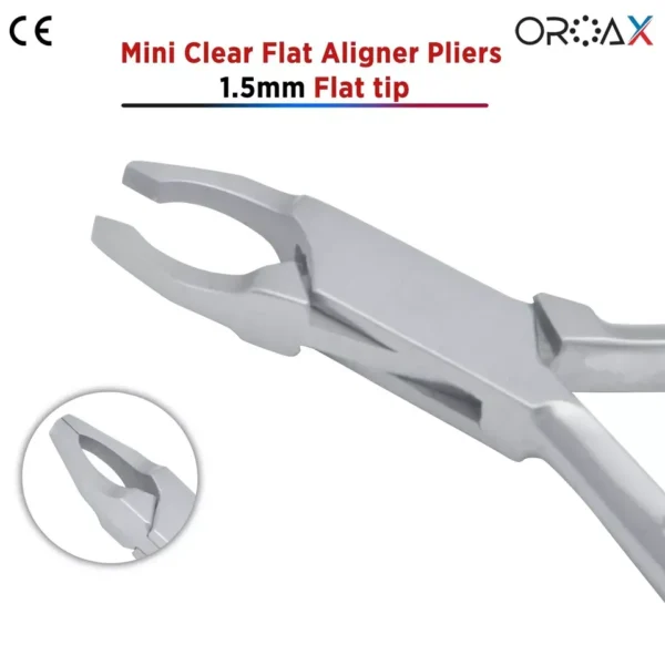Mini Clear Aligner Pliers Flat Tip Orthodontics Dental Plier