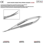 Micro Dissecting Spring Scissor Curved 14.5cm - Image 3