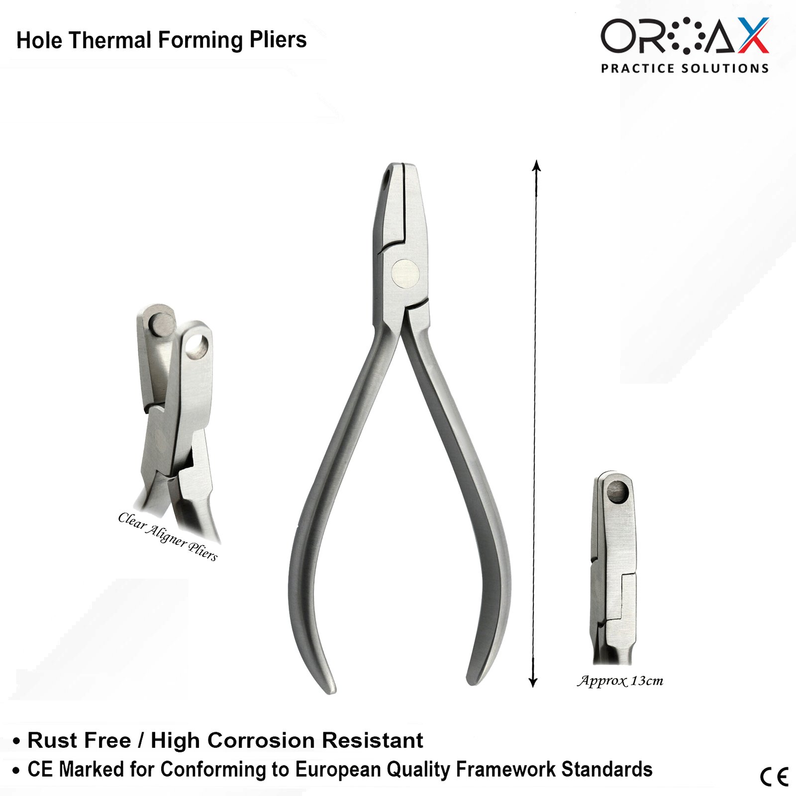 thumbnail image 2 of MEDSPO Orthodontic Dental Pliers - Multi-Use Stainless Steel For Clear Aligners, Retainers, Braces Wire Bending 2 of 2