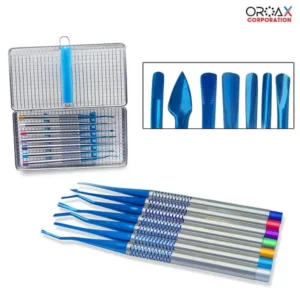 Dental Luxation PDL Elevators 7Pcs Root Tip Elevator+ Cassette