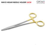 Castroviejo Mayo Hegar Needle Holder TC 16cm Tissue Holding Tool