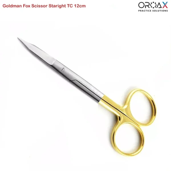 Goldman Fox Scissor TC Straight 12cm Suture Removal Eye Surgery Scissors