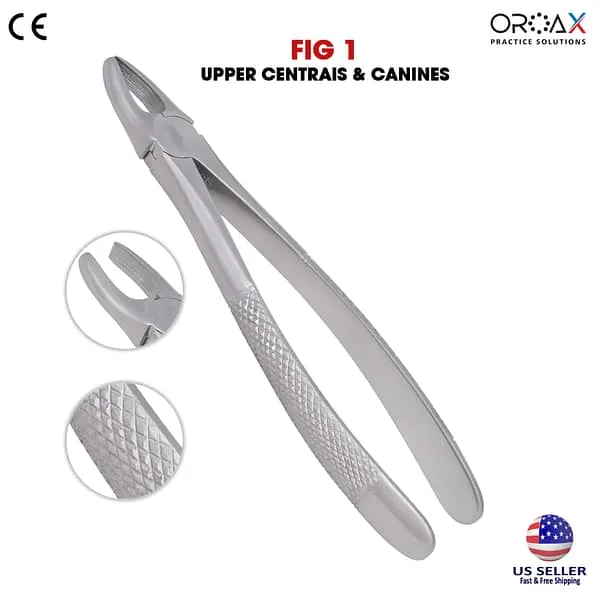 Tooth Forceps Fig #1 Upper Incisors and Canines