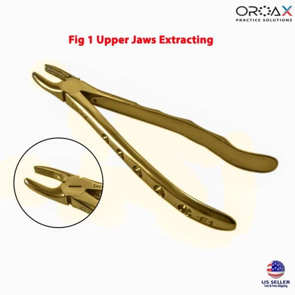 Tooth Extraction Forceps Gold 10pcs Kit