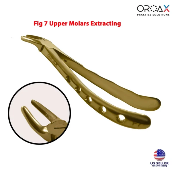 Tooth Extraction Forceps Gold 10pcs Kit
