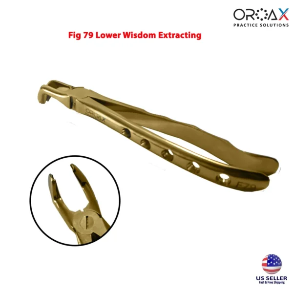 Tooth Extraction Forceps Gold 10pcs Kit