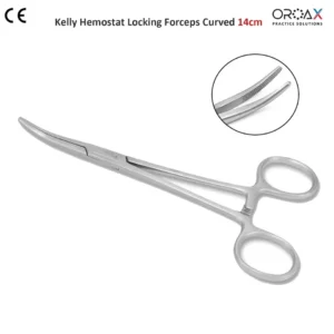 Kelly Hemostat Locking Forceps Curved 14cm