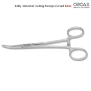 Kelly Hemostat Locking Forceps Curved 14cm - Image 3