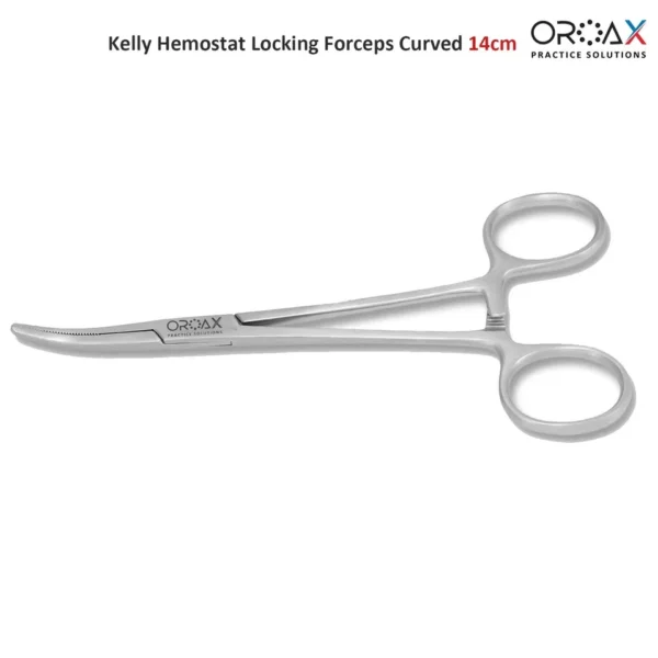 Kelly Hemostat Locking Forceps Curved 14cm