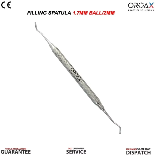 Filling Spatula 1.7mm Ball Burnisher /2mm Restorative Instruments