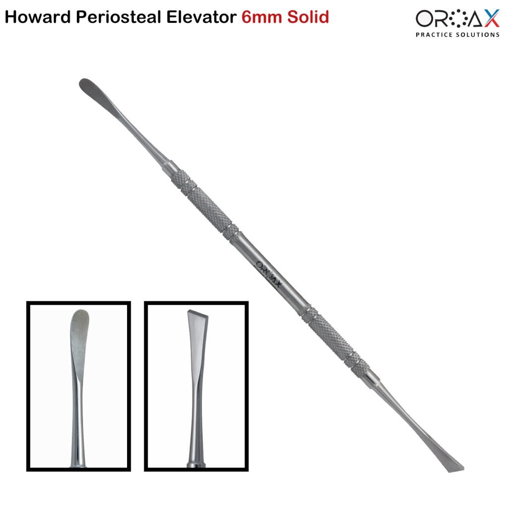 Dental Howard Periosteal 24g Mango Sólido de Doble Extremo Elevadores Quirúrgicos Orales Elevador Periostal Howard Instrumento Elevador Quirúrgico Élévateur Périosté Howard Dentaire 24g Élévateurs Chirurgicaux Oraux Howard Periost Elevatoren 24g Doppelendiges Zahnwerkzeug