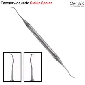 Dental Jacquette Sickle Scaler Anterior Towner Double Ended Tool