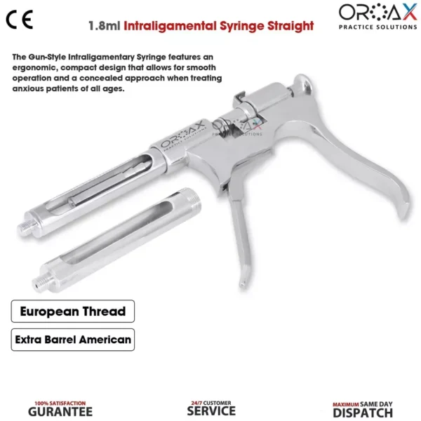 Dental Intraligamentary Gun Style Syringe 1.8ml