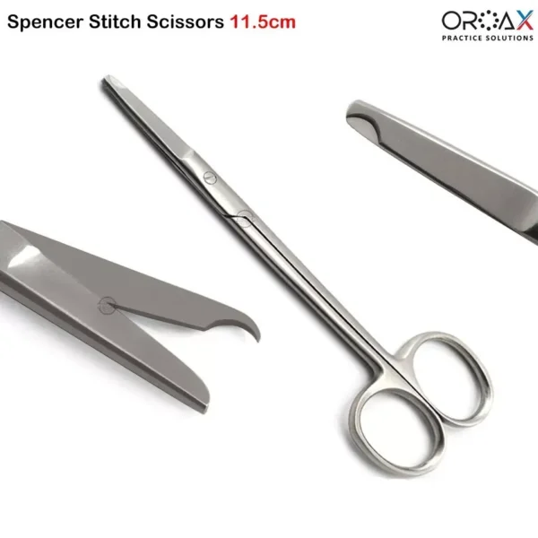 Spencer Stitch Scissors 11.5cm Straight Surgical Instruments