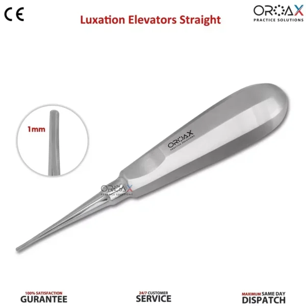 Dental Root Luxating Straight 1mm Tooth Loosening Elevator