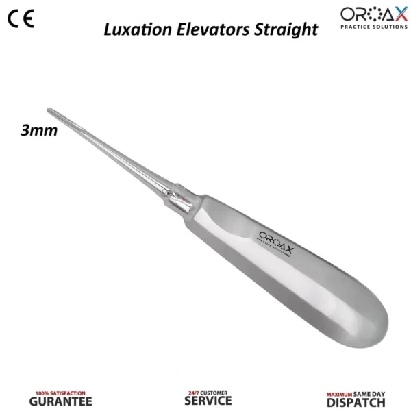 Luxating Root Elevator 3mm Teeth Extracting Surgical Elevators