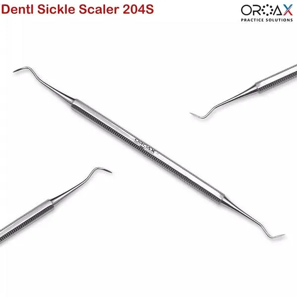 Dental Sickle Scaler 204S Plaque Calculus Removing Scarpers