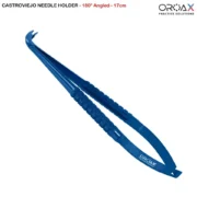 Castroviejo Micro Surgical Needle Holder Blue Color Coated - Image 3