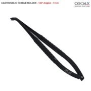 urgical Castroviejo Needle Holder 17cm Delicate Suturing Microsurgery Forceps Castroviejo de 17 cm, un instrument chirurgical utilisé pour la suture précise en microchirurgie. Primer plano de un portagujas Castroviejo de 17 cm, un instrumento quirúrgico utilizado para sutura precisa en microcirugía.