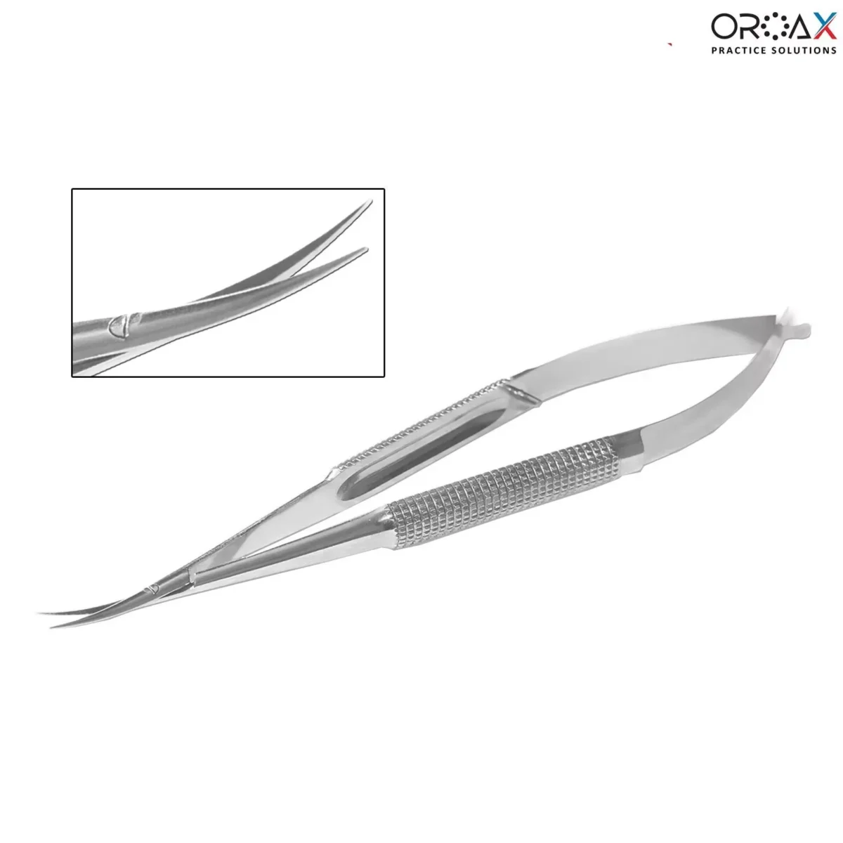 Micro Noyes Scissor Small Curved Spring Action Surgical Instruments - Image 3
