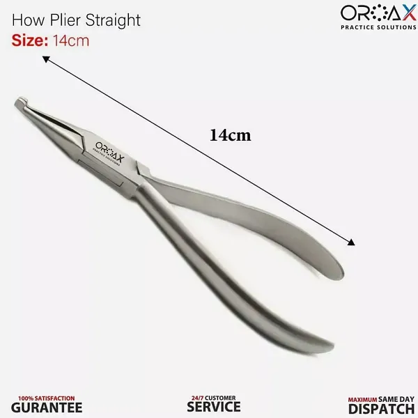 Dental Howe Plier Straight Orthodontic Braces Arch Wire Bending Utility Pliers